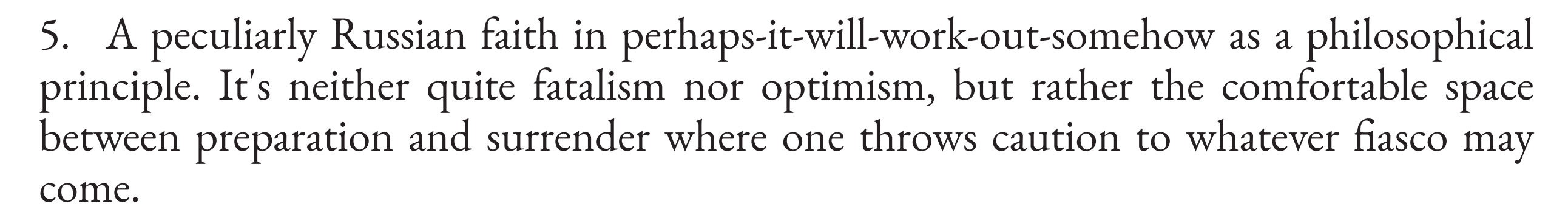 Footnote for avos'