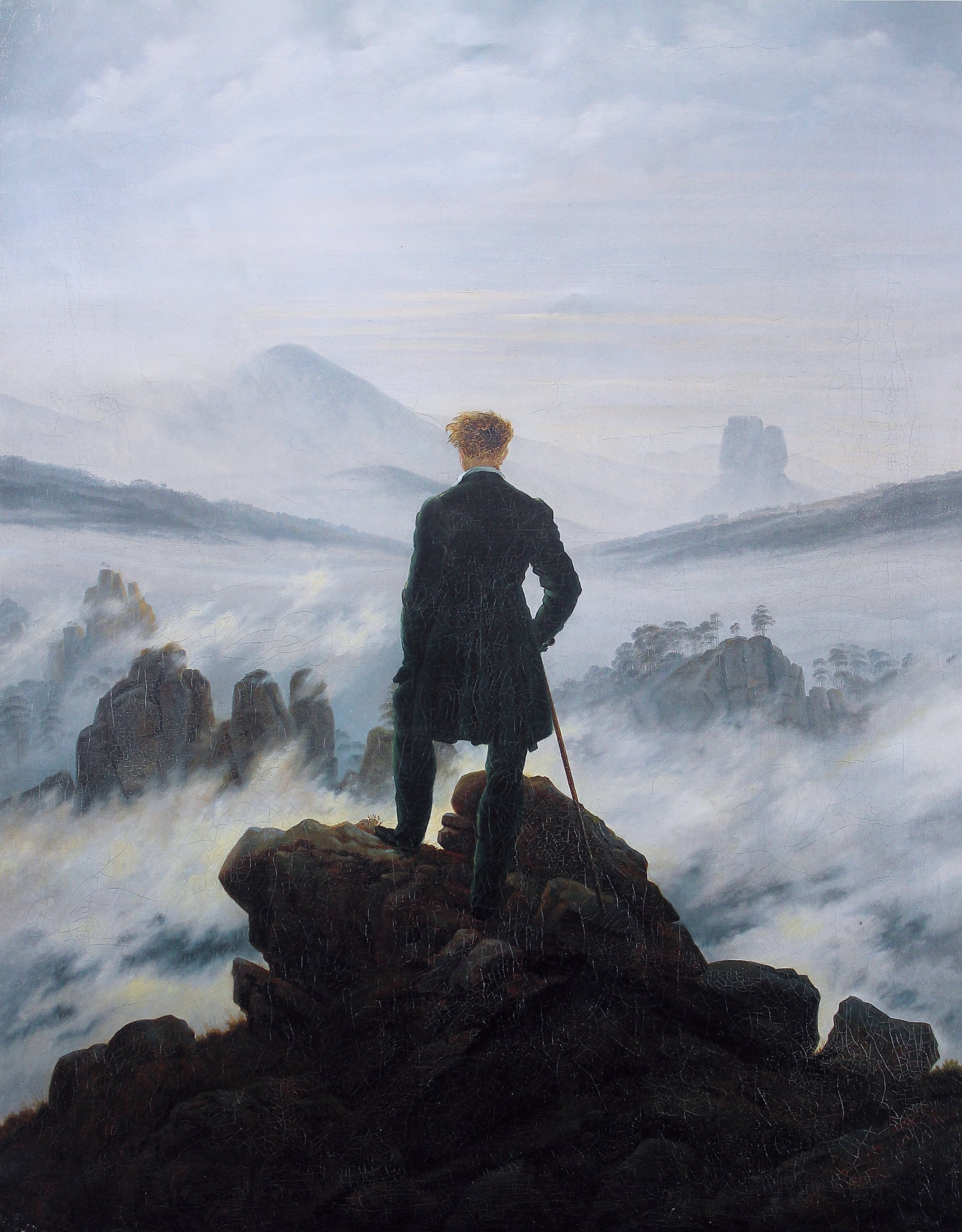 Caspar David Friedrich, Wanderer above the Sea of Fog (c. 1818)