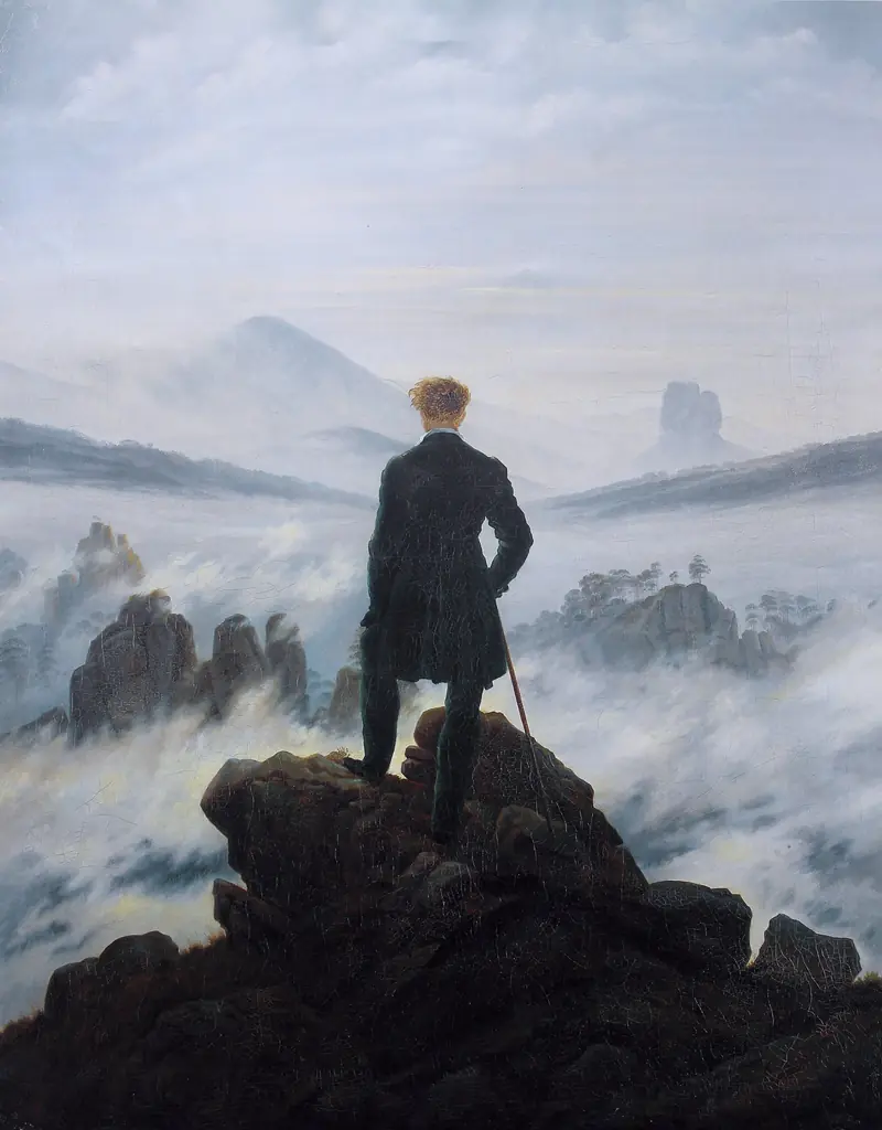 Caspar David Friedrich, Wanderer above the Sea of Fog (c. 1818)