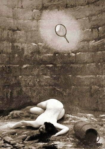 Truth Lies Murdered at the Bottom of a Well (Mendacibus et histrionibus occisa in puteo jacet alma Veritas), 1895 painting by Jean-Léon Gérôme